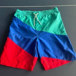 Lands’ End Swim Trunks - YXXL 18/20 - Blue/Green/Red Pattern - Great Condition